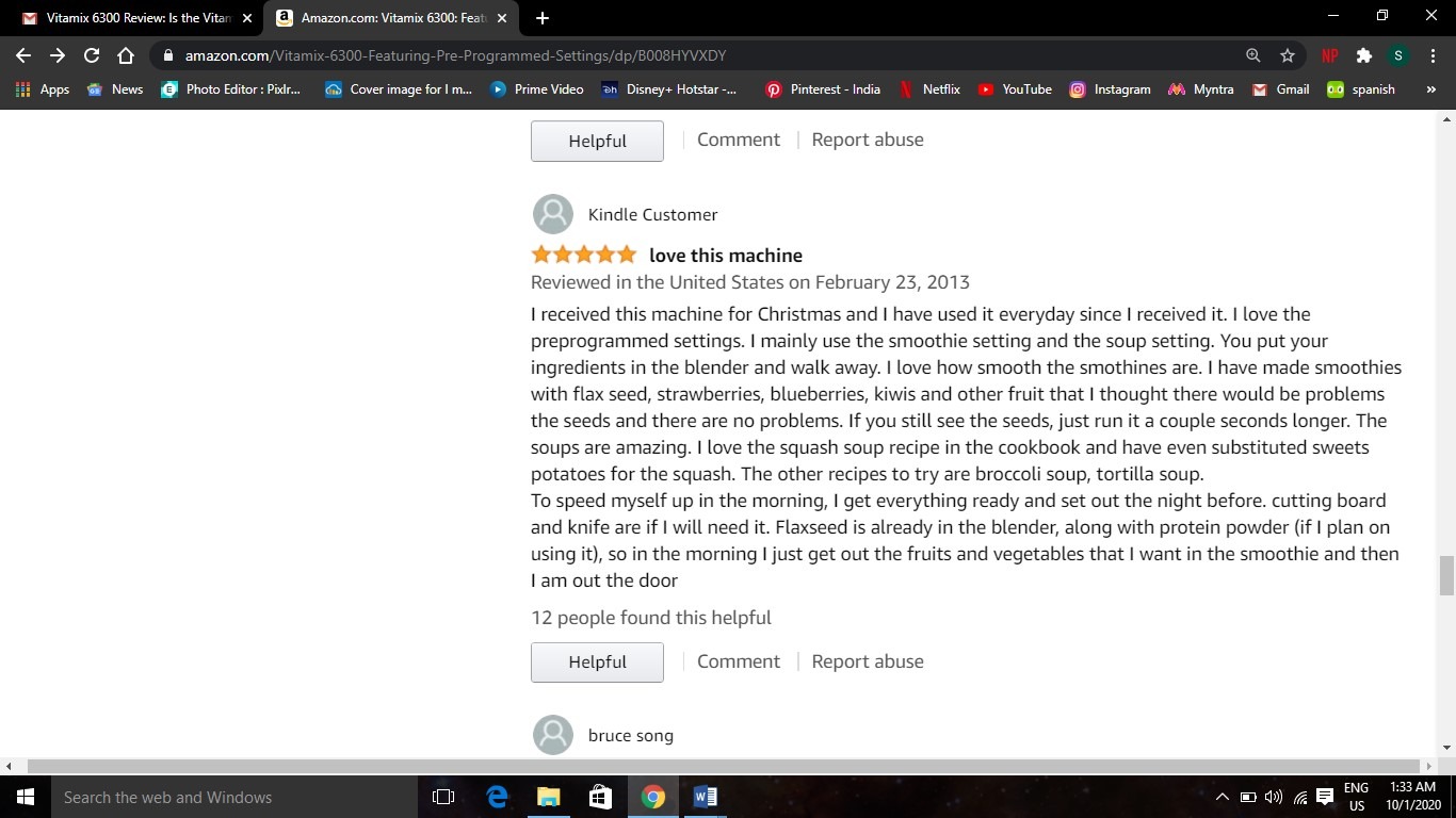 customer opinion 1